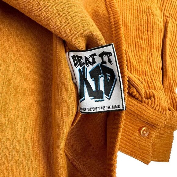 Carpet Company Skateboards Panther Corduroy Button Up Season 12 Rust Orange - Picture 8 of 8